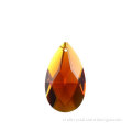 K9 amber crystal almond pendant for chandelier